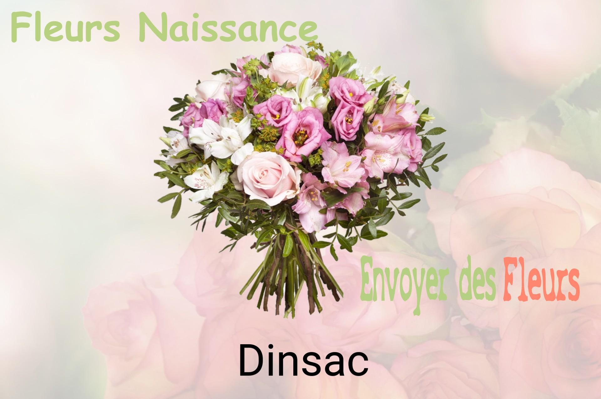 Bouquet de fleurs de naissance livré à Dinsac